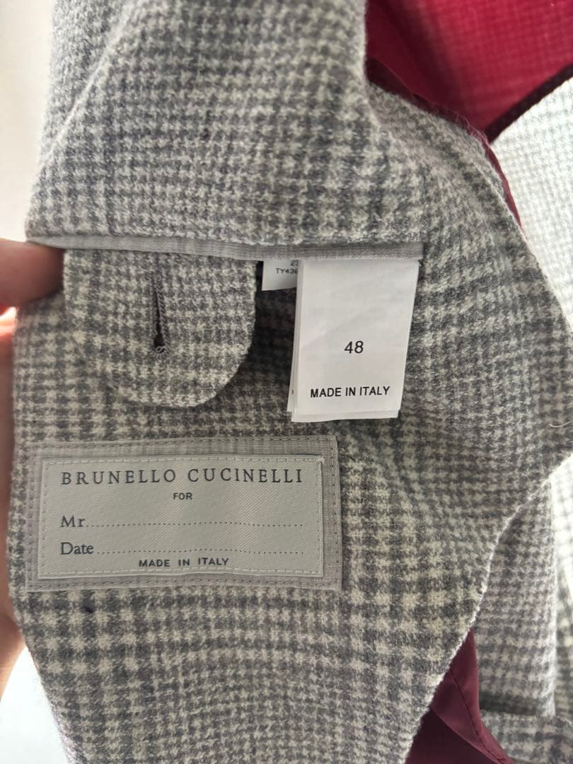 Brunello Cucinelli ウールシルクカシミヤ　48 スーツ