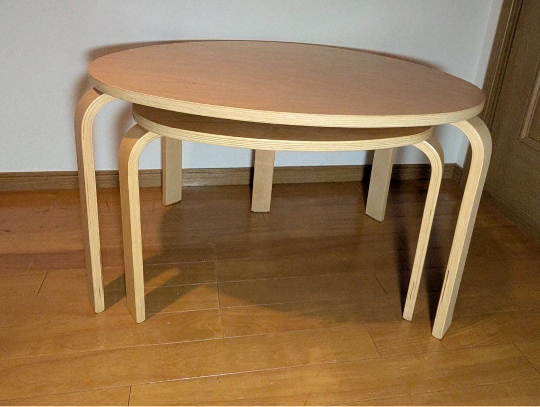 ■送料込■IKEA スヴァルスタ ネストテーブル ローテーブル 収納 木製家具机