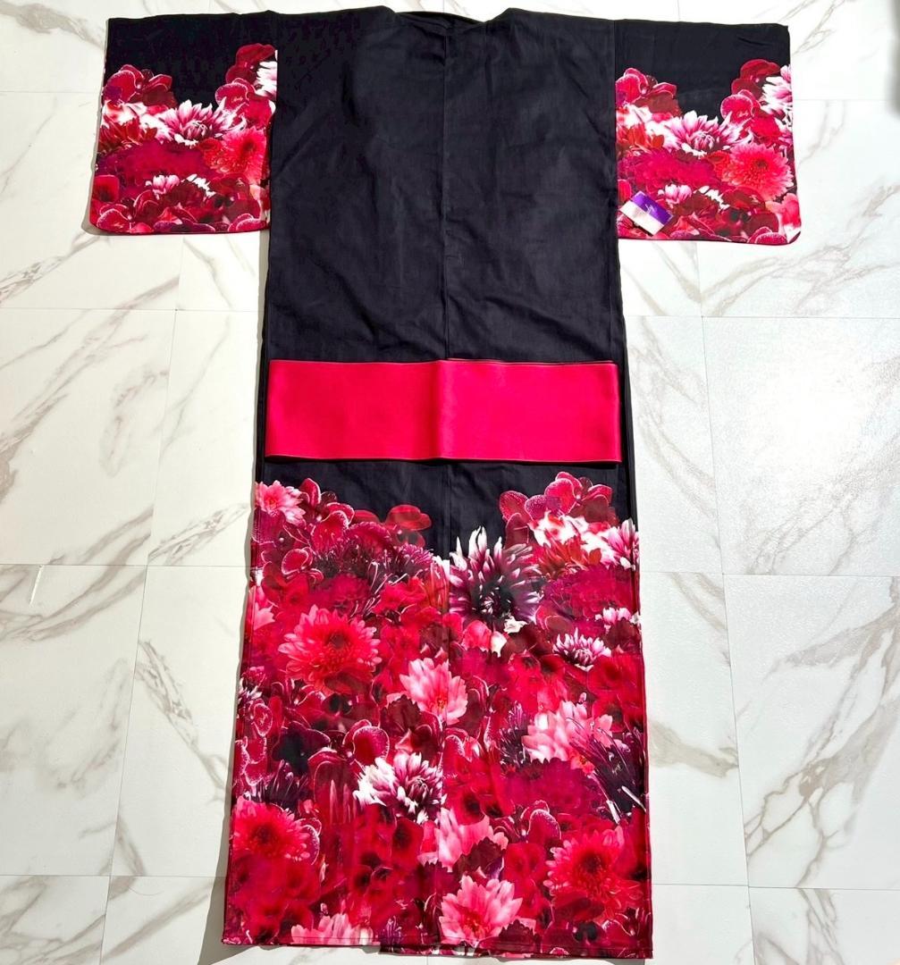 2018　未使用　Rady リゾフラ リゾートフラワー　浴衣　帯セット　ブラック