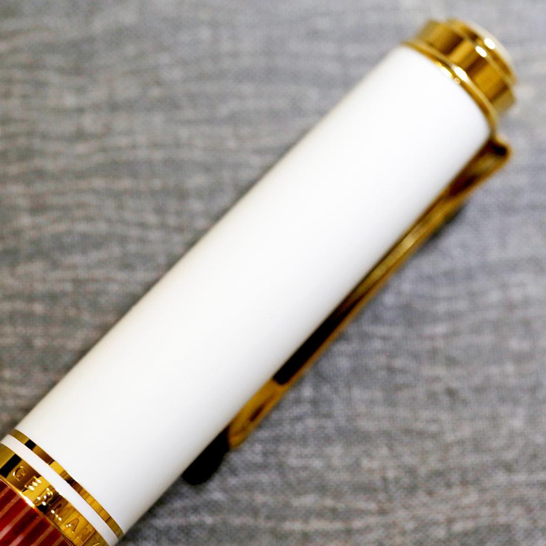 【限定品 極美品】ペリカン 万年筆 Ｍ６００ レッドホワイト スーベレーン