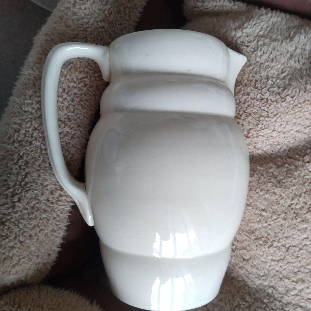 フランス　アンティーク　ロンシャン　水差し　ピッチャー　ジャグ　ピシェ　陶器