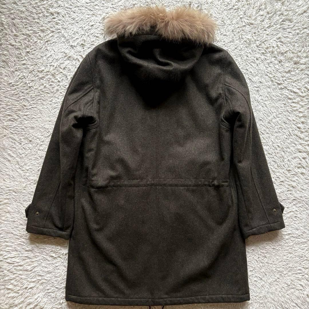 ★カシミヤ混 XLサイズ★ ポールスミス モッズコート ラクーンファー取り外し可