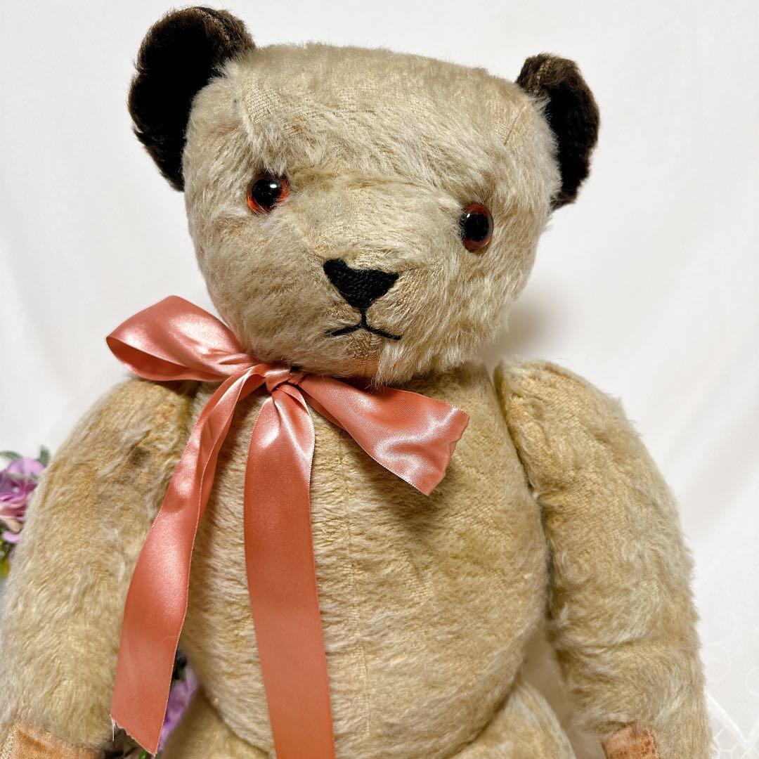 ❤️ビッグ❤️黒いお耳のチャドバレーベア　アンティークベア　Chad Valley