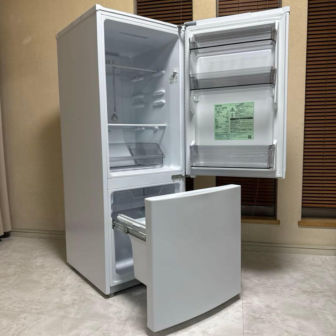 TOSHIBA 2023製現行モデル 冷蔵庫 スタイリッシュ人気モデル 153L