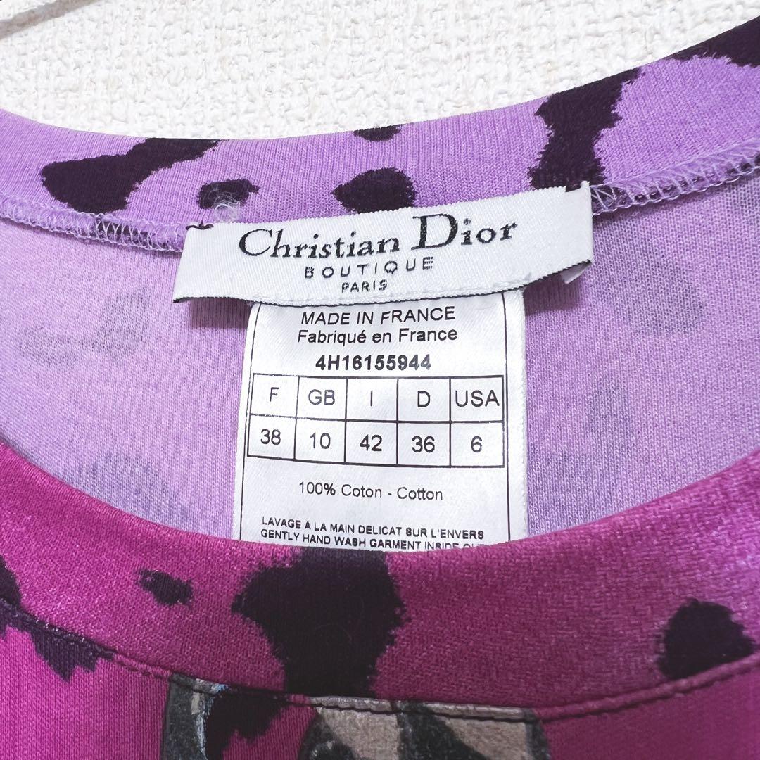 Dior ディオール　カットソー　レオパード　ロゴ　長袖