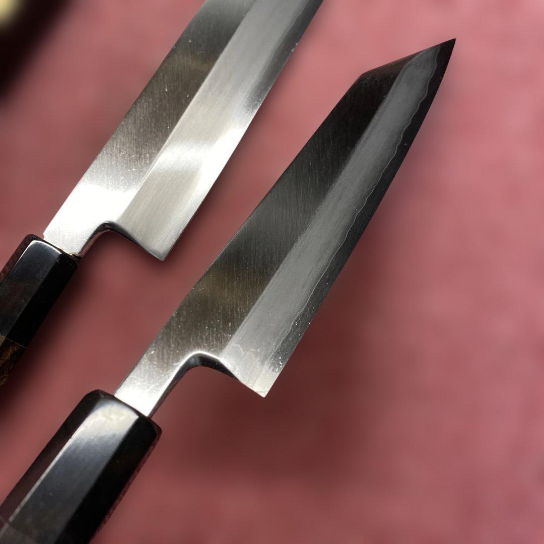 銀三　特製万能型ペティ包丁150㎜5寸とケンムキ包丁180㎜6寸のセット