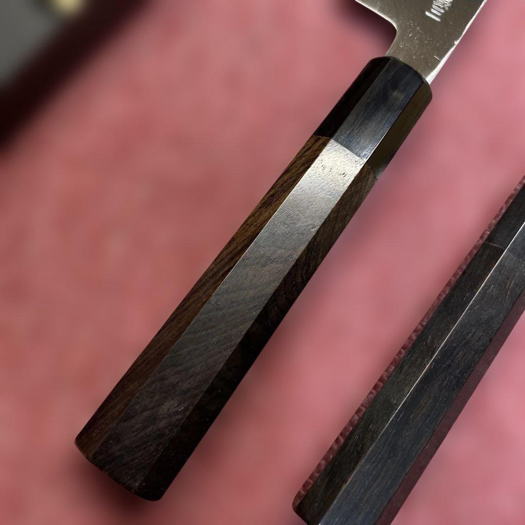 銀三　特製万能型ペティ包丁150㎜5寸とケンムキ包丁180㎜6寸のセット