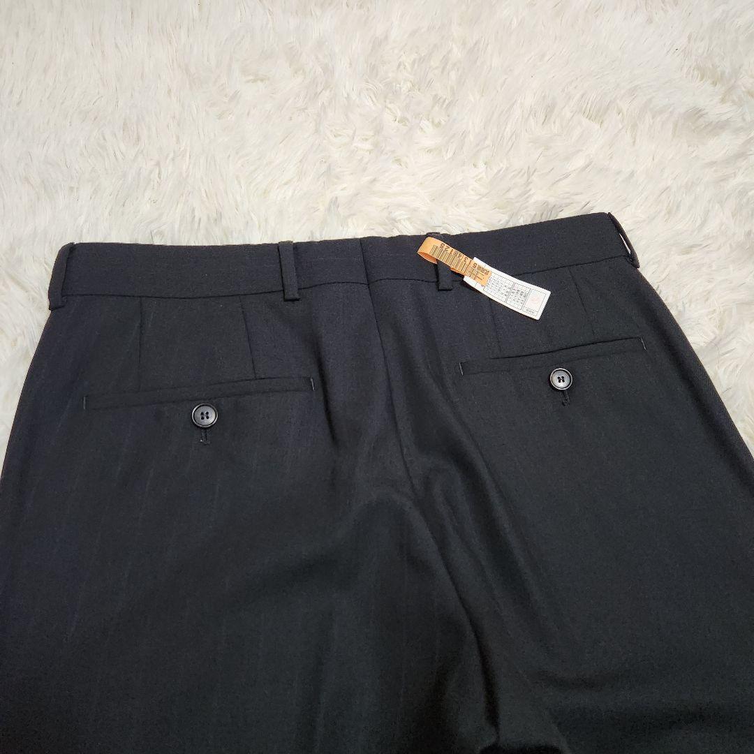 【美品】HUGO BOSS シャドウストライプ セットアップ スーツ 46