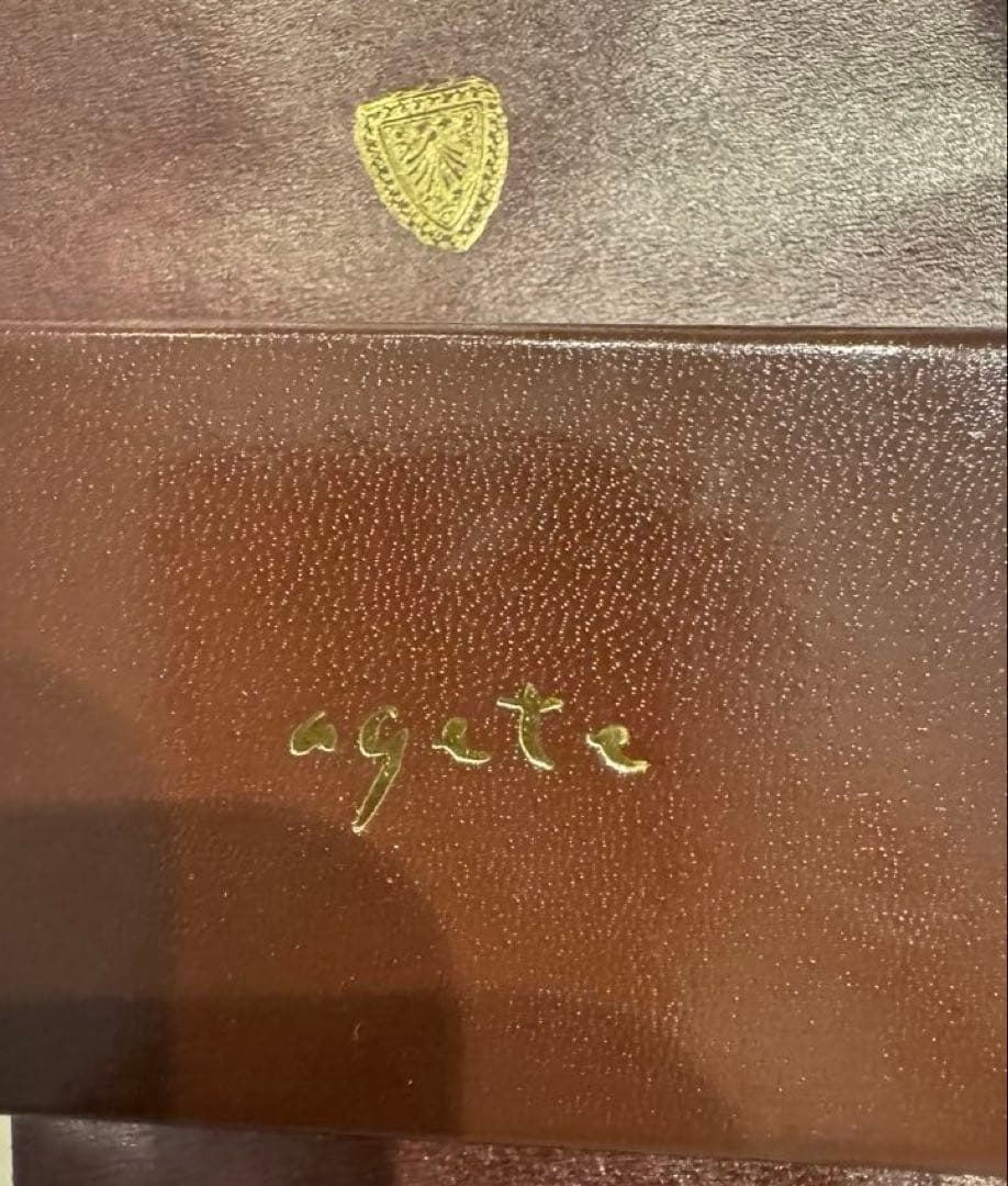 美品　agete アガット　ピアスチャーム　K10 ラブラドライト