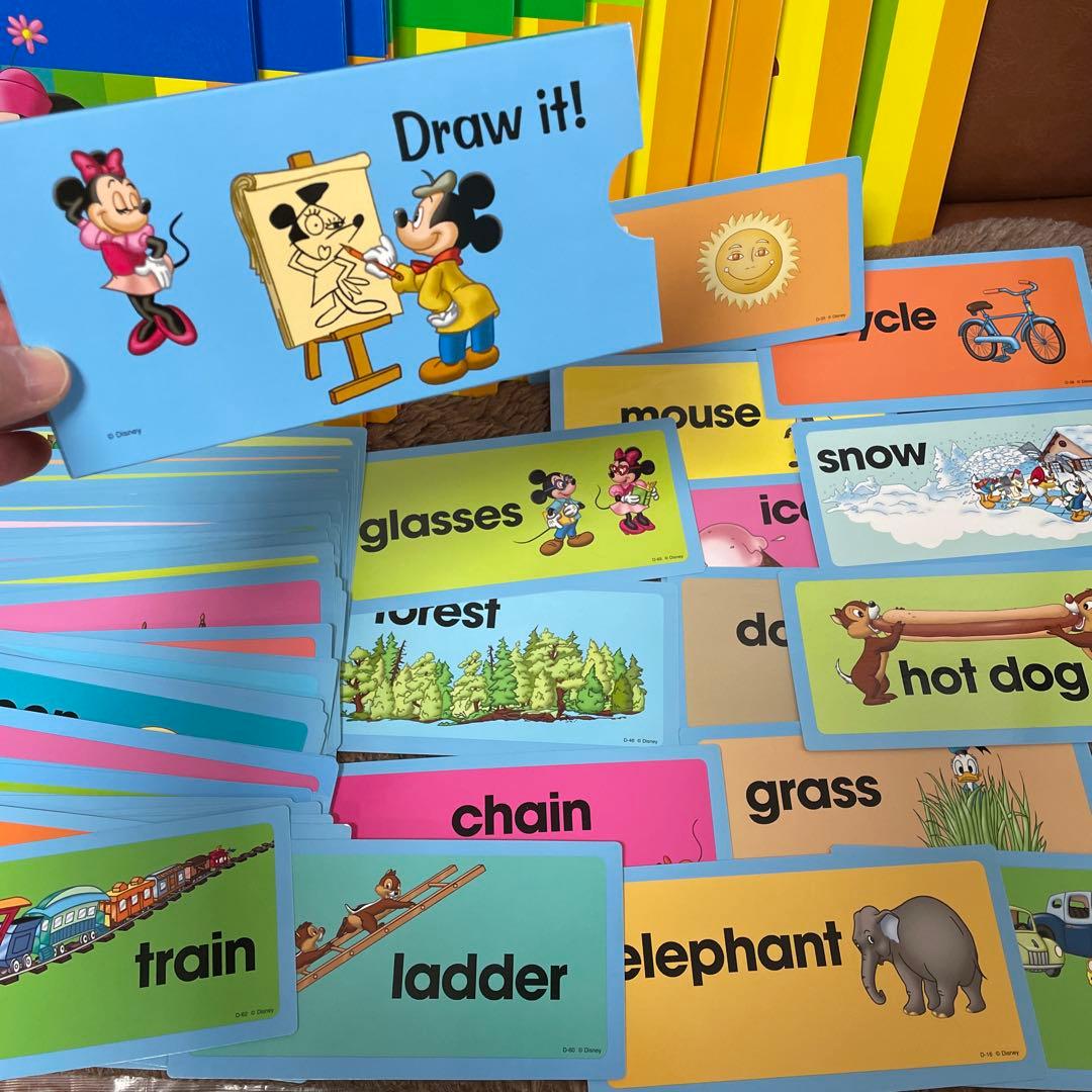 Disney's World of English 本,DVD,カードセット①