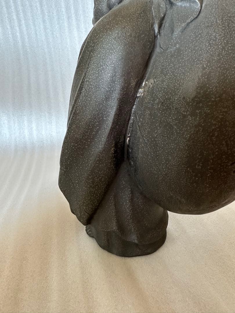 銅製 布袋様 净雲 在銘 七福神 高さ約27.5cm 縁起物 金属工芸