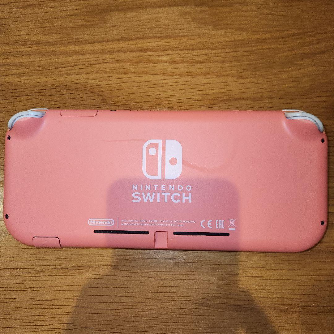 Nintendo Switch Lite コーラルピンク 本体　あつ森カセット
