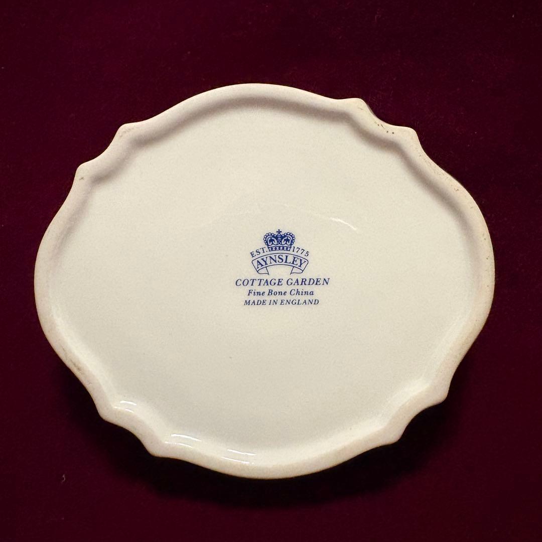 エインズレイ コテージガーデン 一輪挿し フラワーベース 皿　プレート　小物入れ