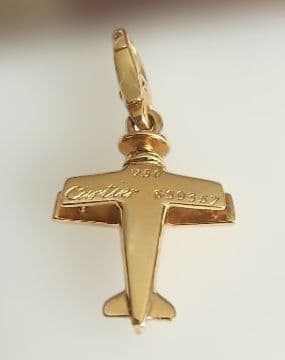 C*t様 Cartier カルチエ　ペンダントヘッド　18K 飛行機 保証書付き