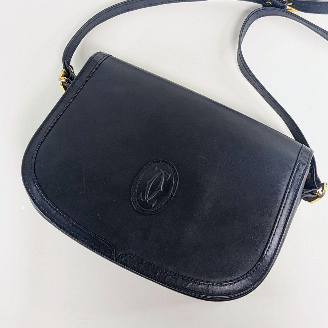 美品　カルティエ　マストライン　ショルダーバッグ　ゴールド金具　Cartier