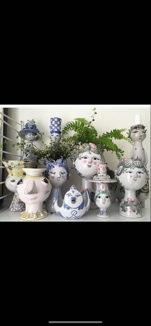 ビヨンヴィンブラッド　1968年ビンテージ手書きスタジオ一点物キャンドル立て