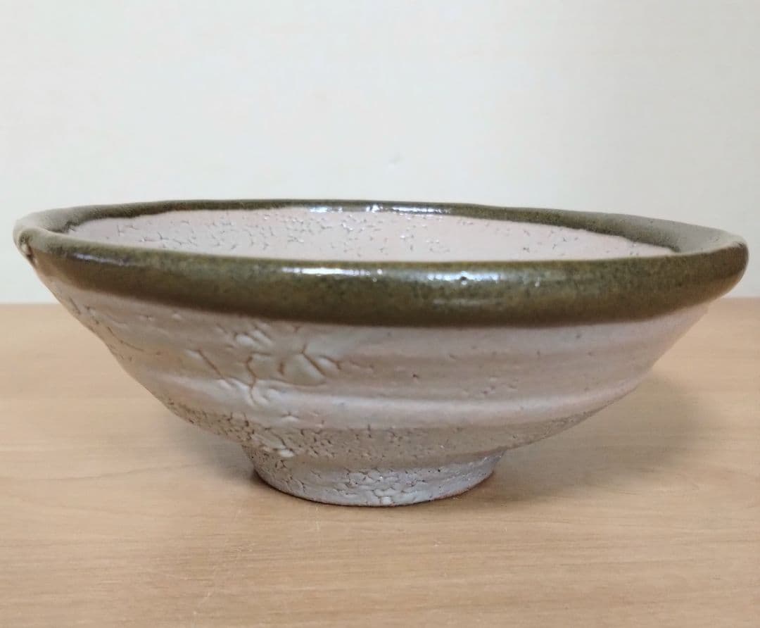 人間国宝　濱田庄司作　縁黒茶盌　共箱付