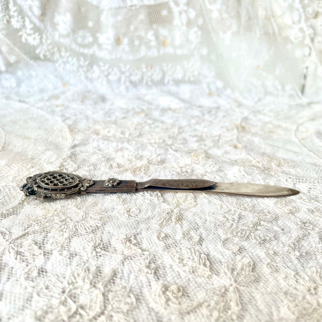 ネココネコ　　レターオープナー&ブックマーク　栞　フランスアンティーク