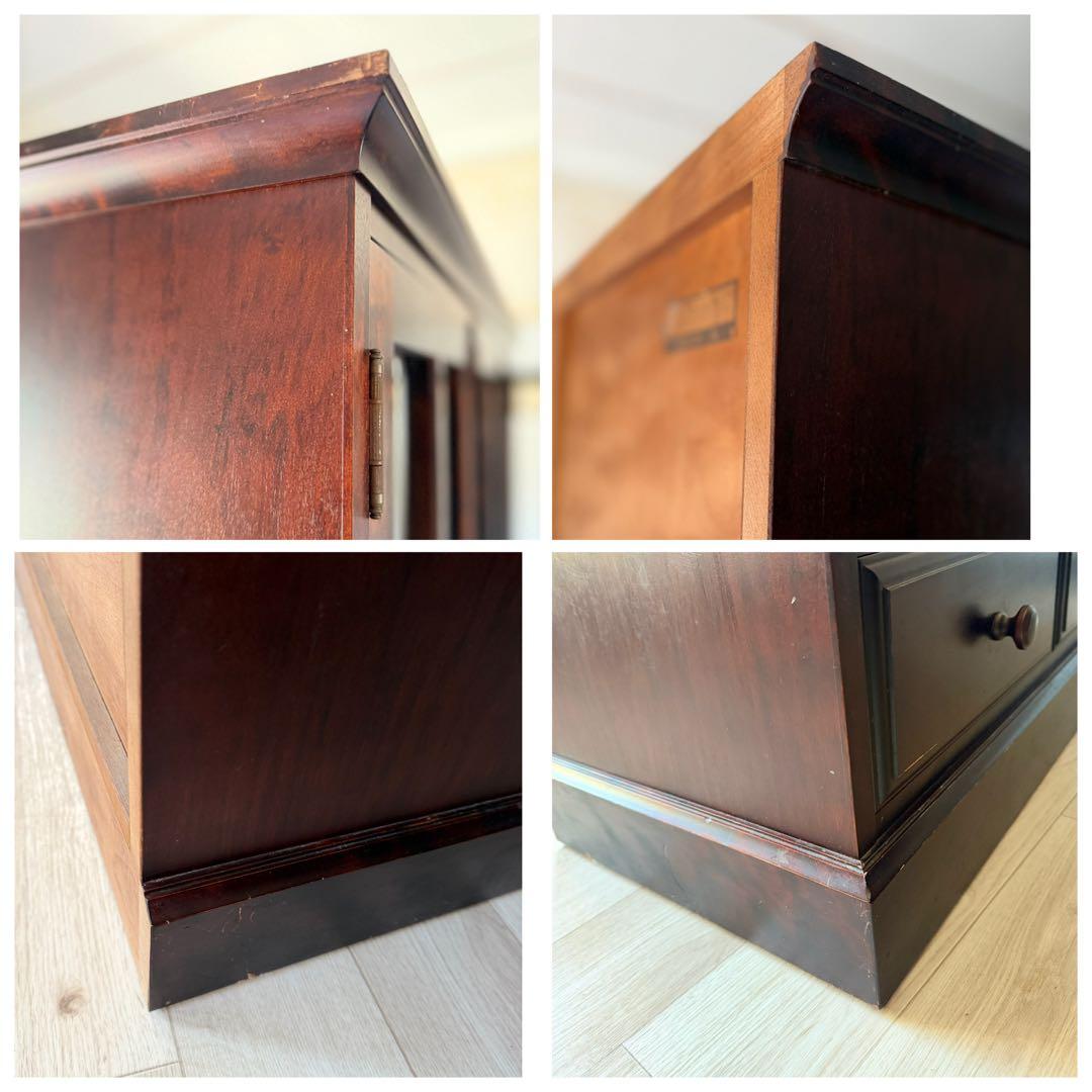 momo 北斗民芸家具 和光 飾棚１２０ 樺材 民芸家具 書棚 食器棚