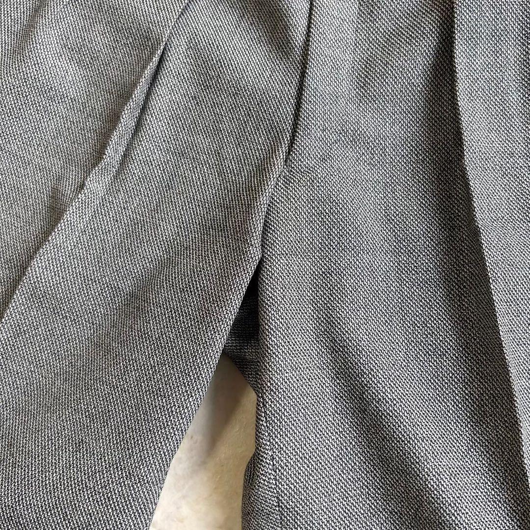 90s BURBERRY バーバリー グレー ダブル ウール セットアップスーツ