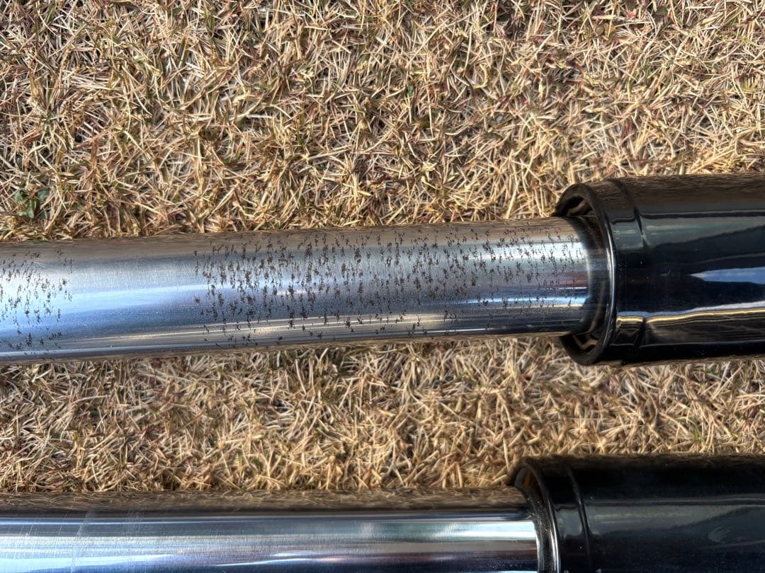 ハーレー　フロントフォーク　41 ソフテイル　FX エボ　ショベル　左右　黒