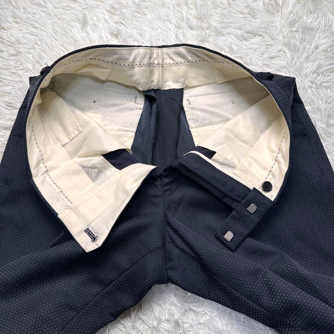 専用希少 極美品 ポールスミス 青薔薇柄 花柄 セットアップ白ステッチ 総裏 L