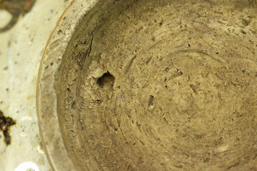 古美術 乾山 鉄絵 菓子鉢 仕服付 茶道具伝来(ZE590)