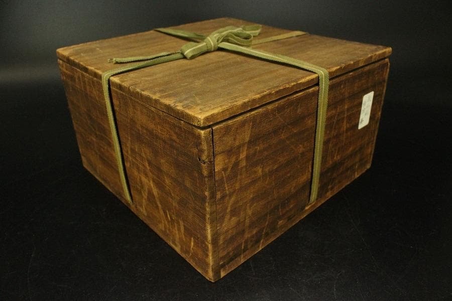 古美術 乾山 鉄絵 菓子鉢 仕服付 茶道具伝来(ZE590)