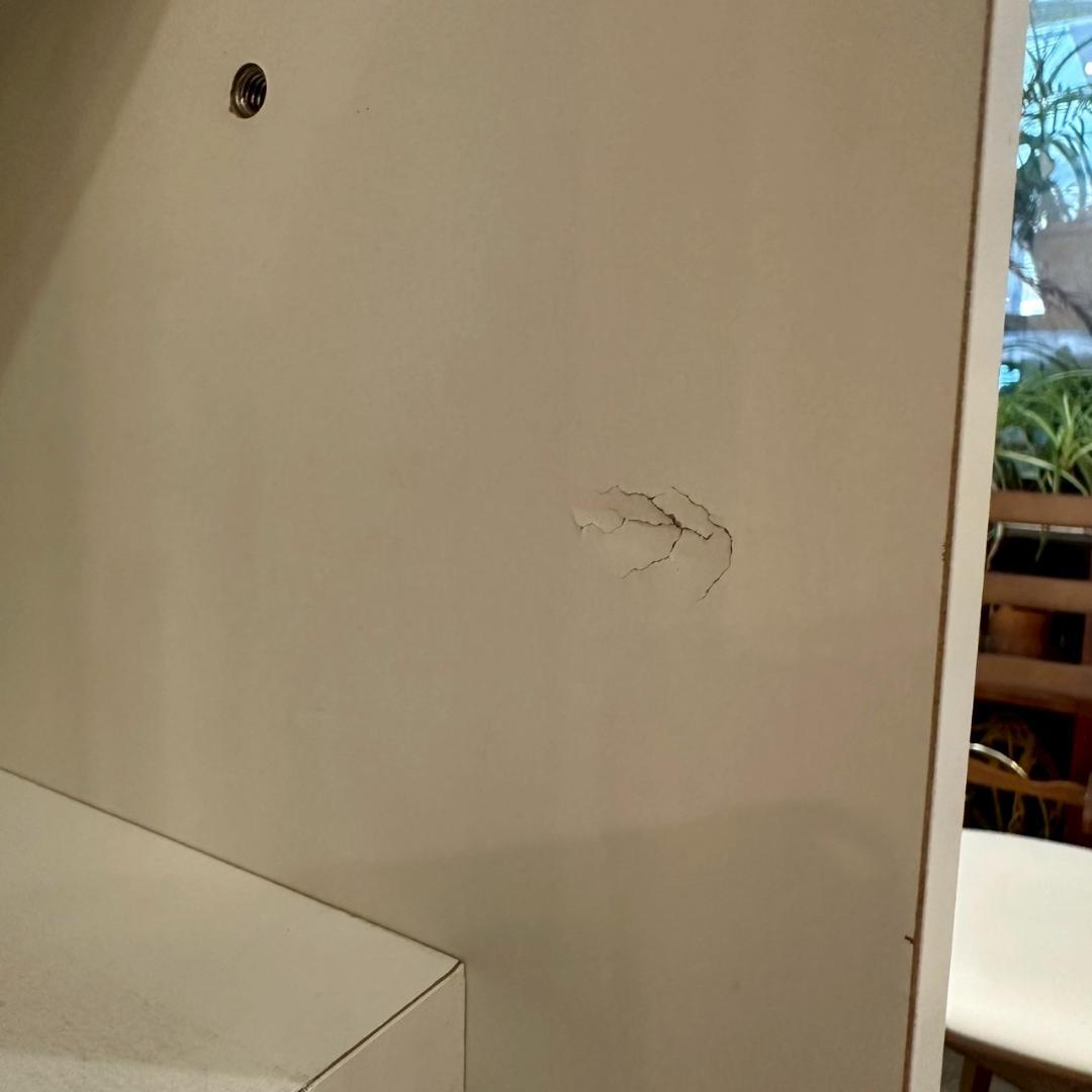 iΦ KEYUCA 食器棚 キッチンボード ホワイト 幅132 高さ200