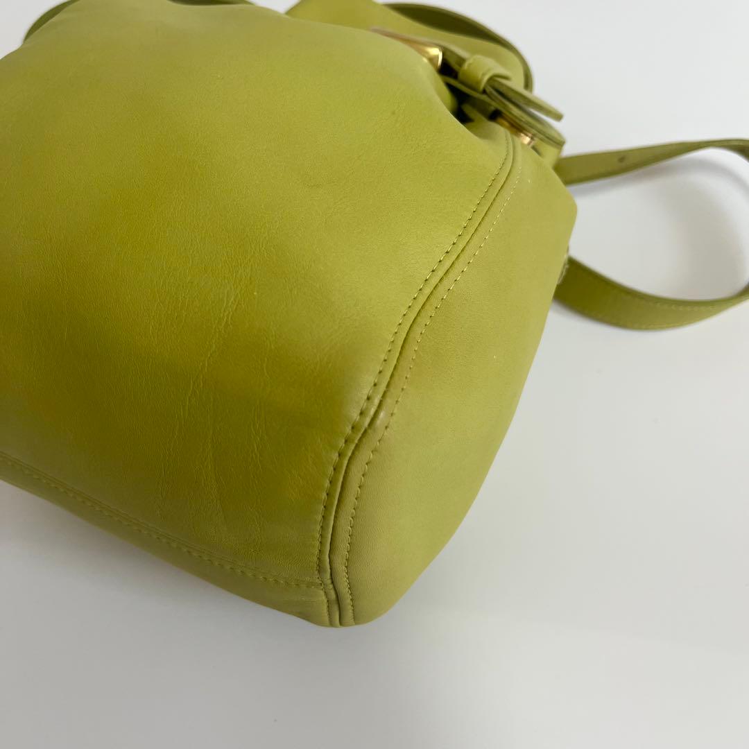 Vintage Coach Bucket Bag Green USA製