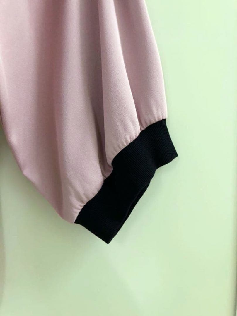 【KOCHE】SILKカラーブロック パッチワーク オーバーサイズ ポロシャツ