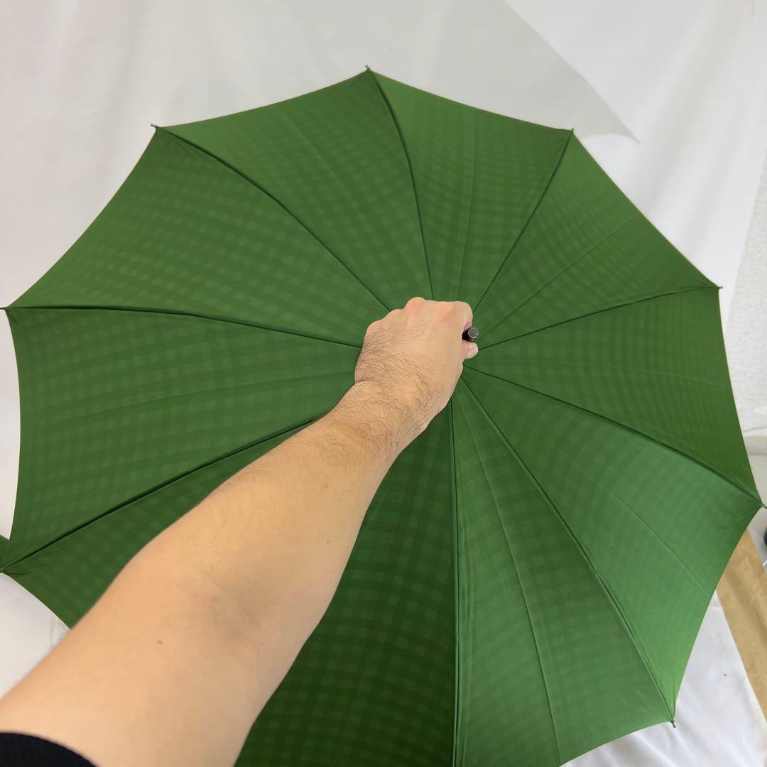 新品未使用　S.YONEDA 傘　米田正一商店　アニマルヘッド　ピュアグリーン