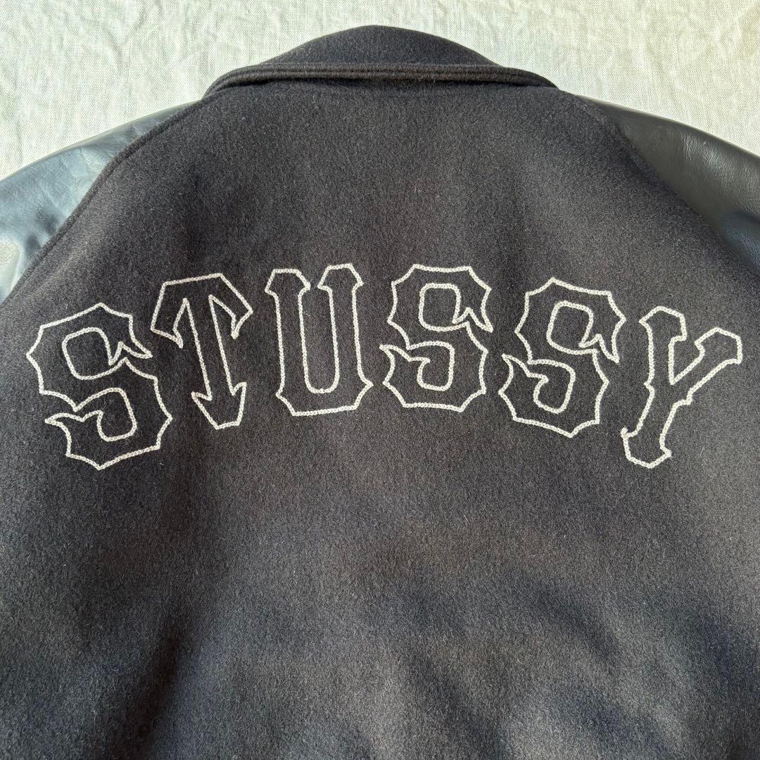 美品 OLD STUSSY ステューシー 25周年 スタジャン ブラック XL