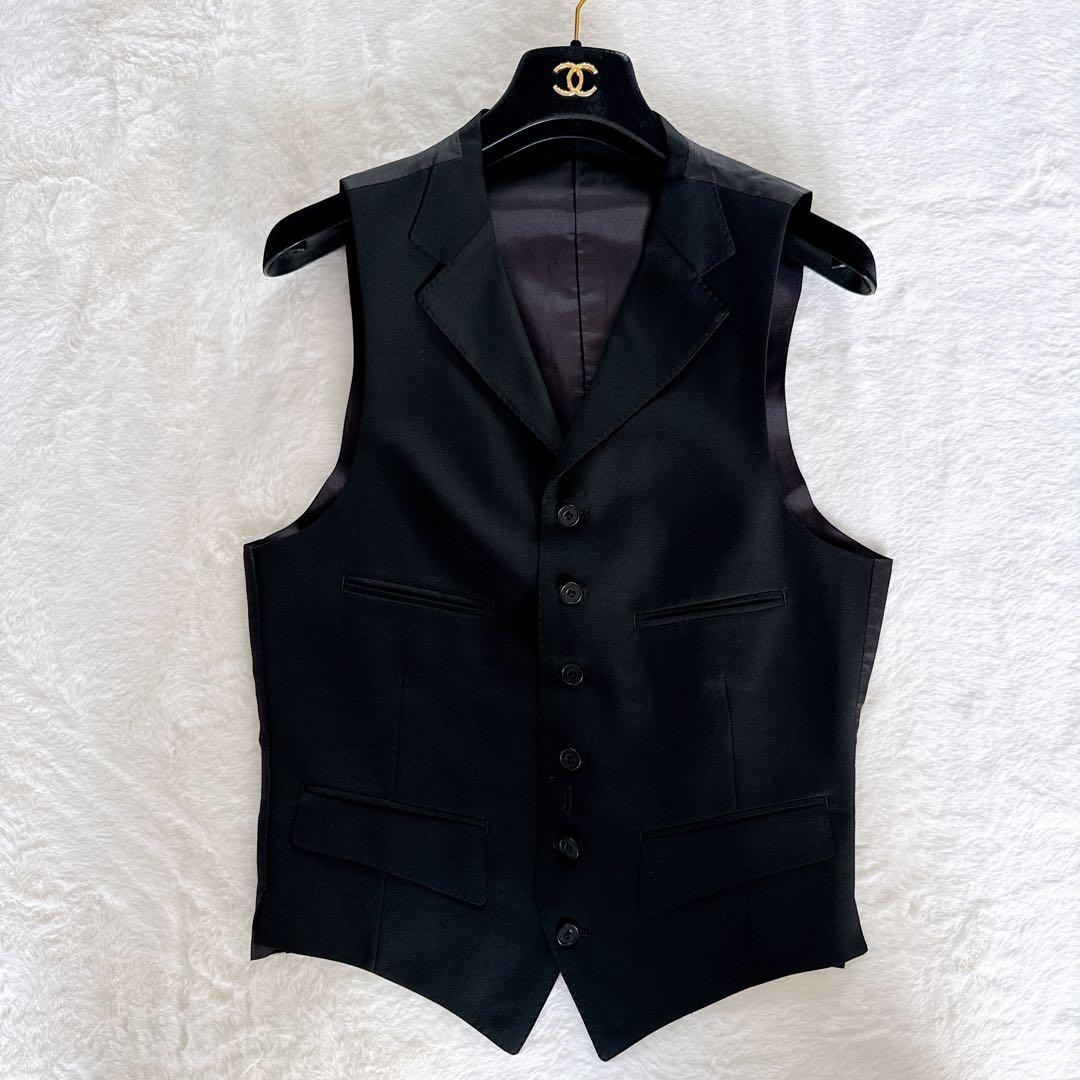 【バーバリーブラックレーベル】スーツ 3ピース 黒 38 Super 120's