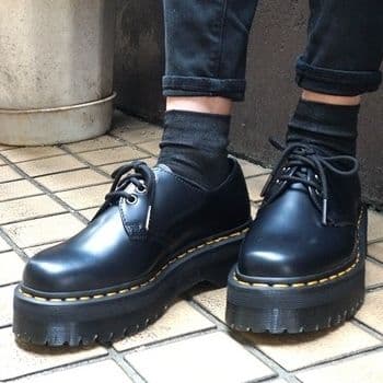 Dr.Martens 1461QUAD UK5 黒 厚底 3ホール JADON