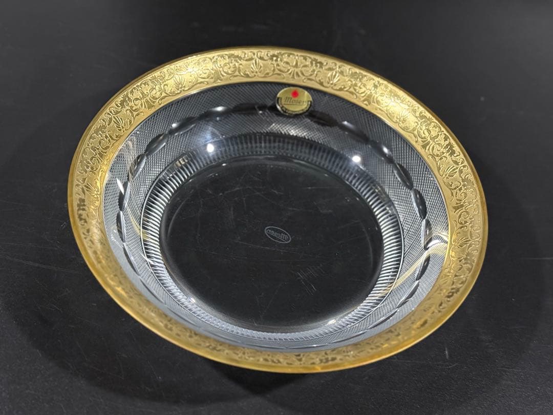 モーゼル クリスタル　スプレンディッド　金彩　ボウル　深皿