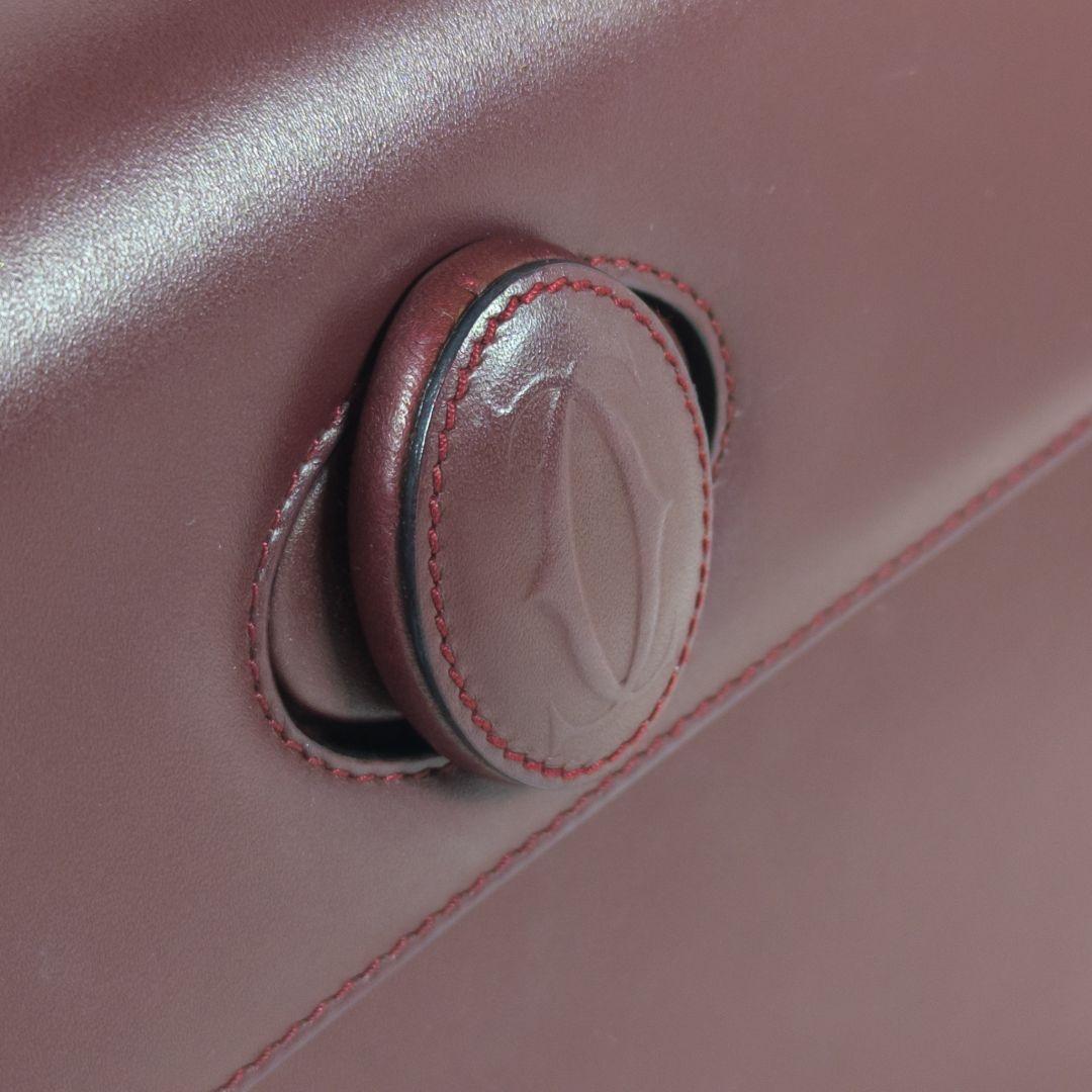 【極美品】 カルティエ ハンドバッグ マストライン ターンロック カード