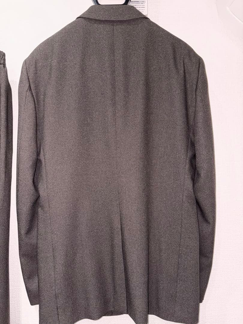 【ジャケット未着用】スーツセレクト ウォッシャブルスーツブラウンセットアップA6