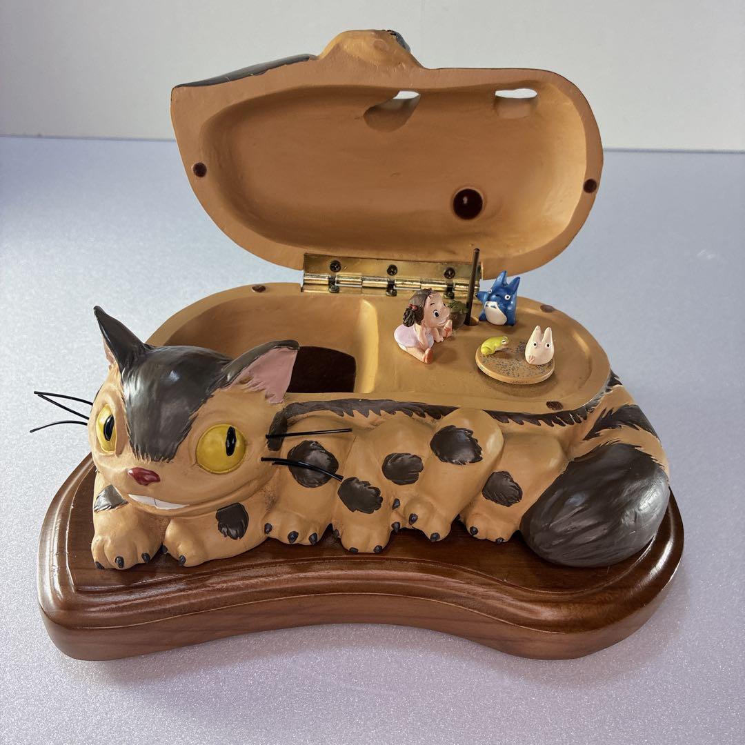 【極美品】となりのトトロ ネコバス オルゴール 小物入れ スタジオジブリ即購入可