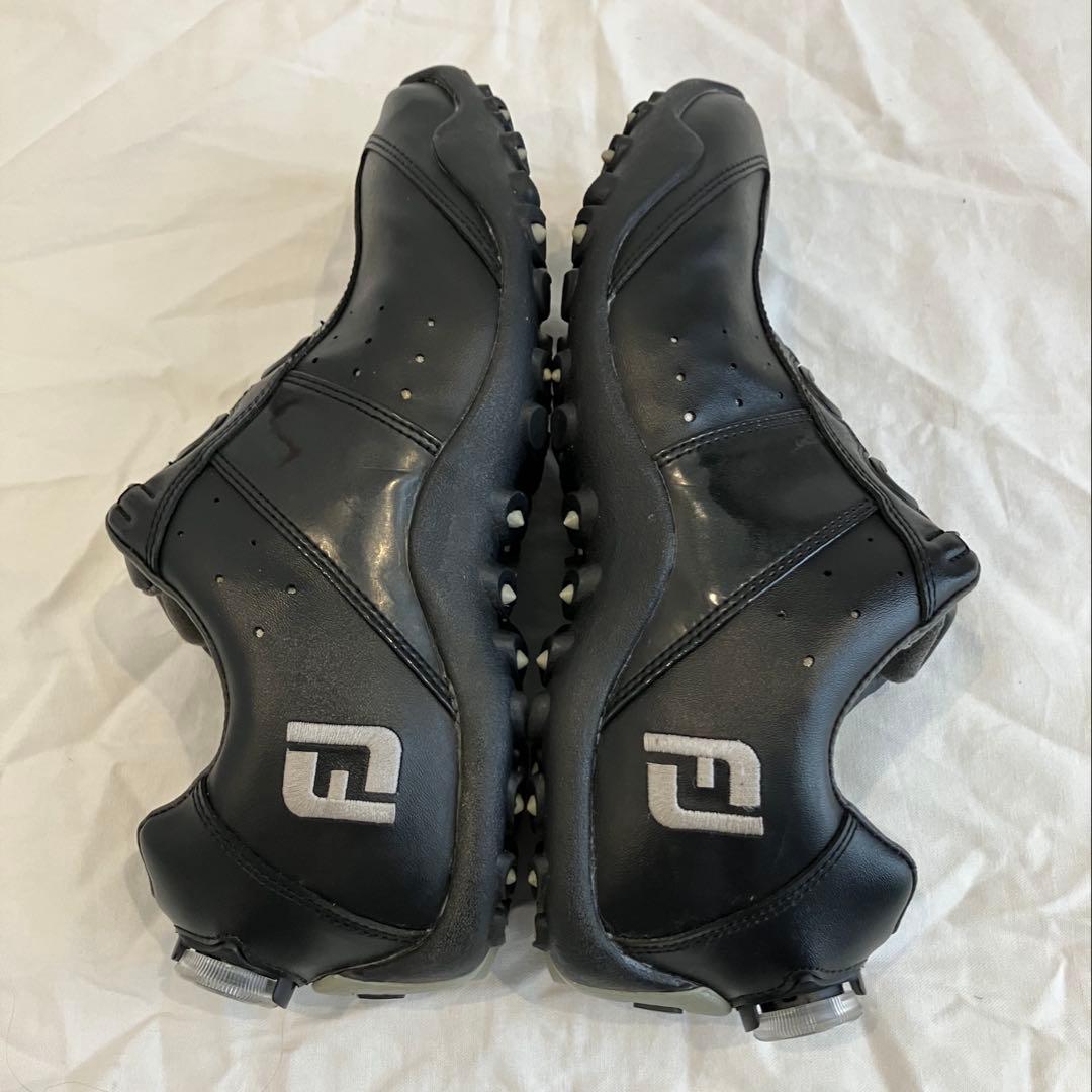 美品 フットジョイ EXL ゴルフシューズ スパイクレス BOA 黒 26cm