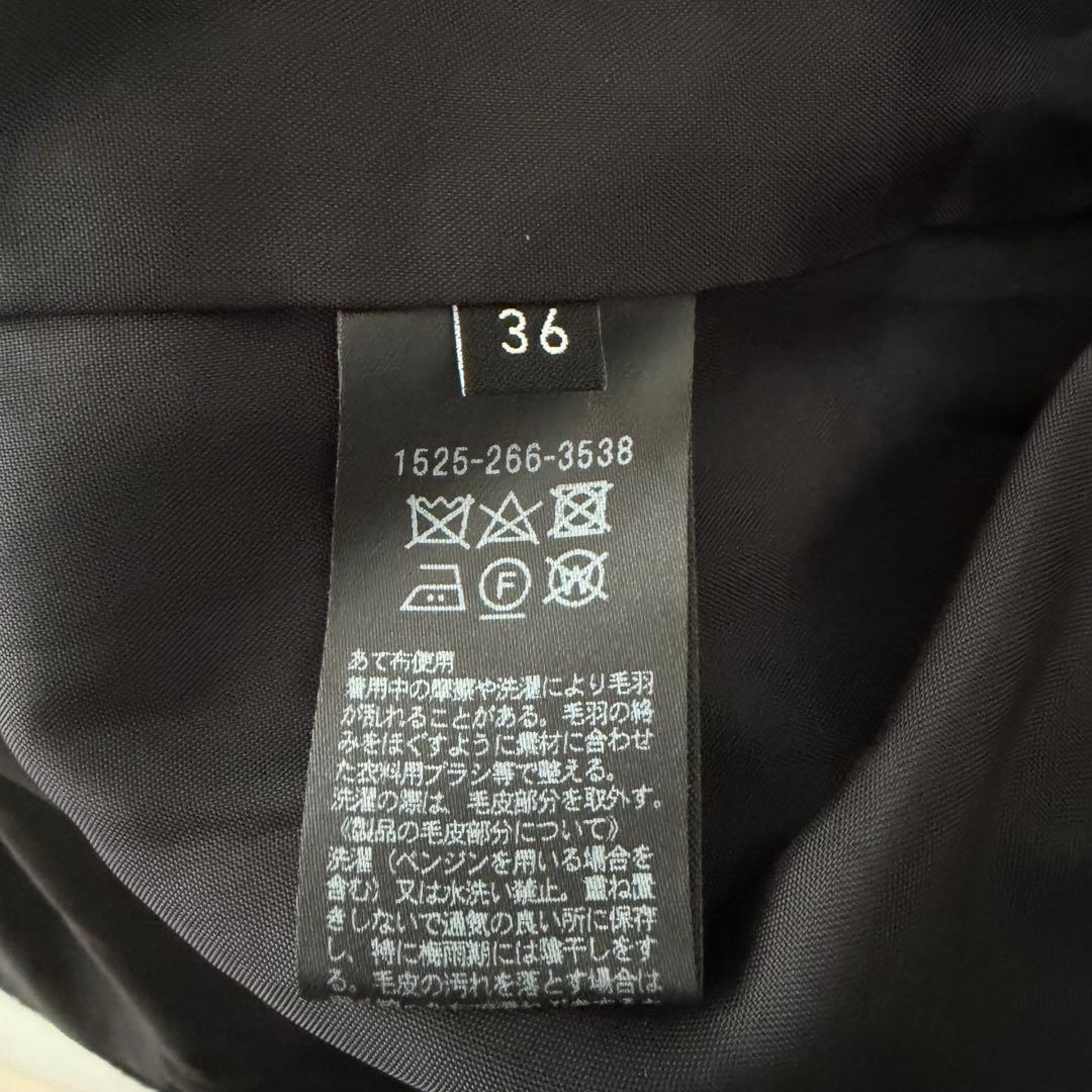 UNITED ARROWS UBCS ファースリーブノーカラーコート　36