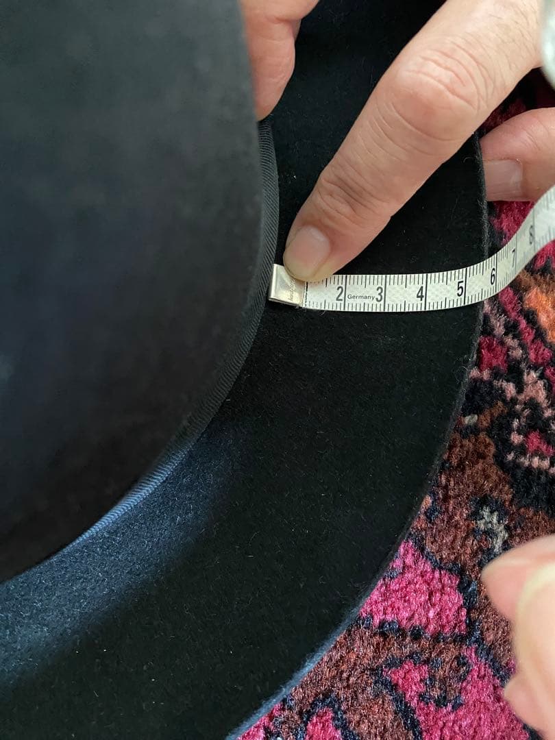 Borsalino ブラックフェルトハット