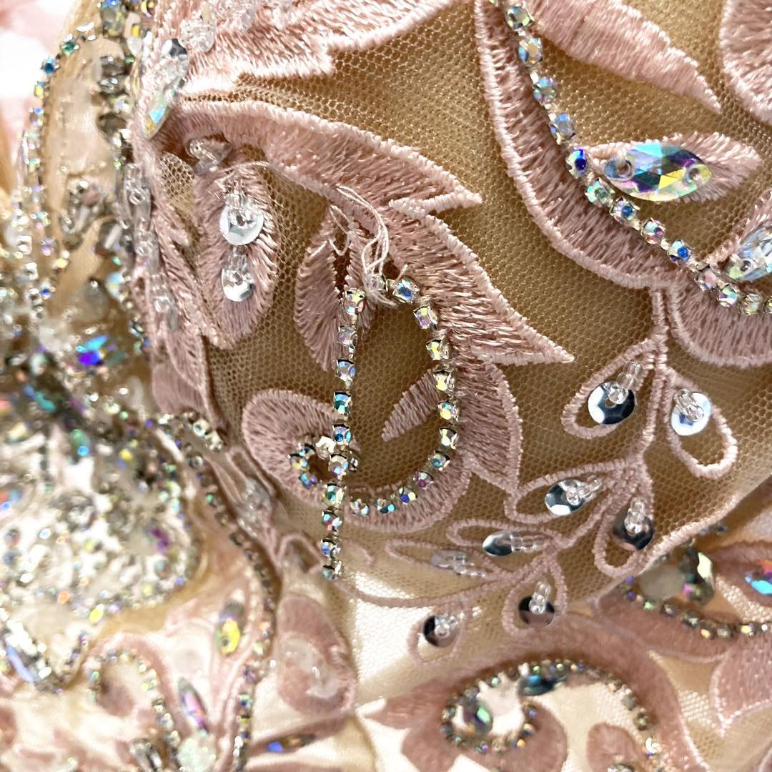 AngelR エンジェルアール アッパーレースバストシースルービジューミニドレス