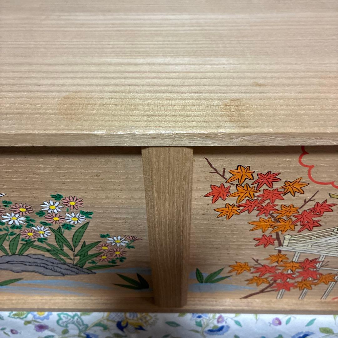 伝統的な川口神泉作、木製雛人形セット