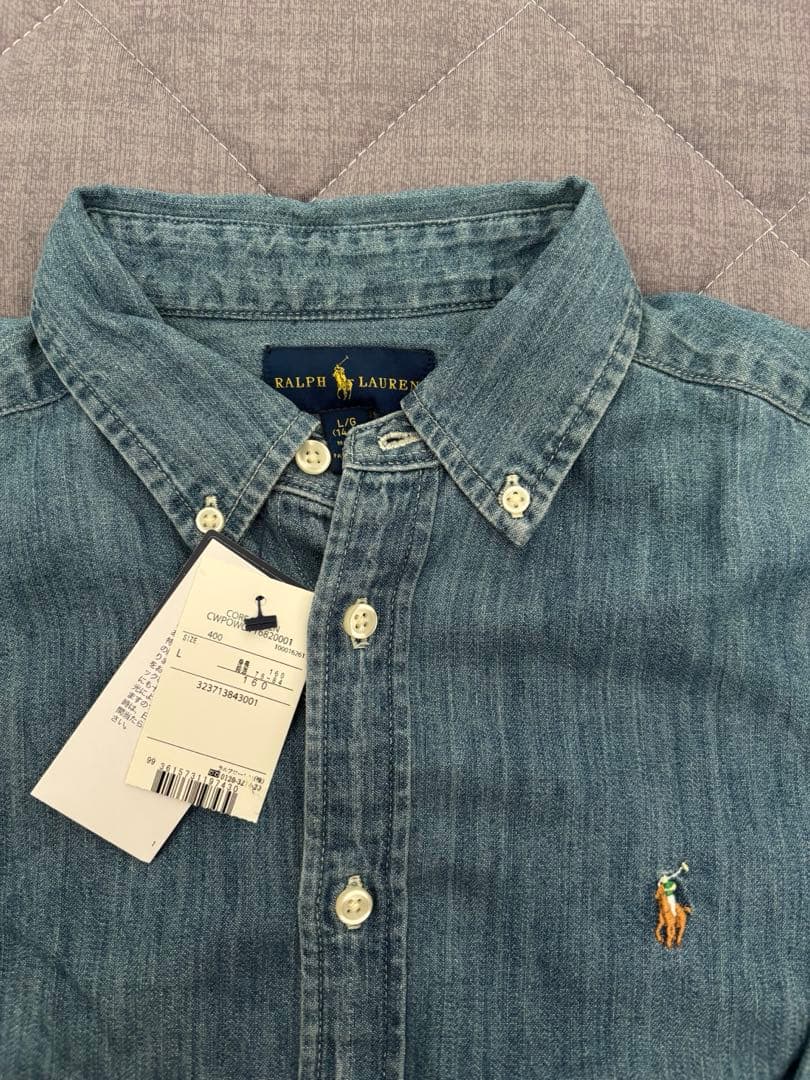 Ralph Lauren デニムボタンシャツ　コットンシャンブレーシャツ　新品