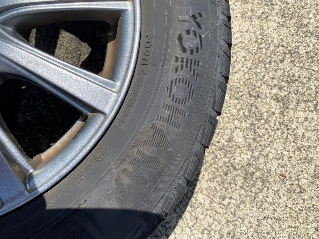 週末限定　冬備え15インチ シルバー 5スポークホイールセット