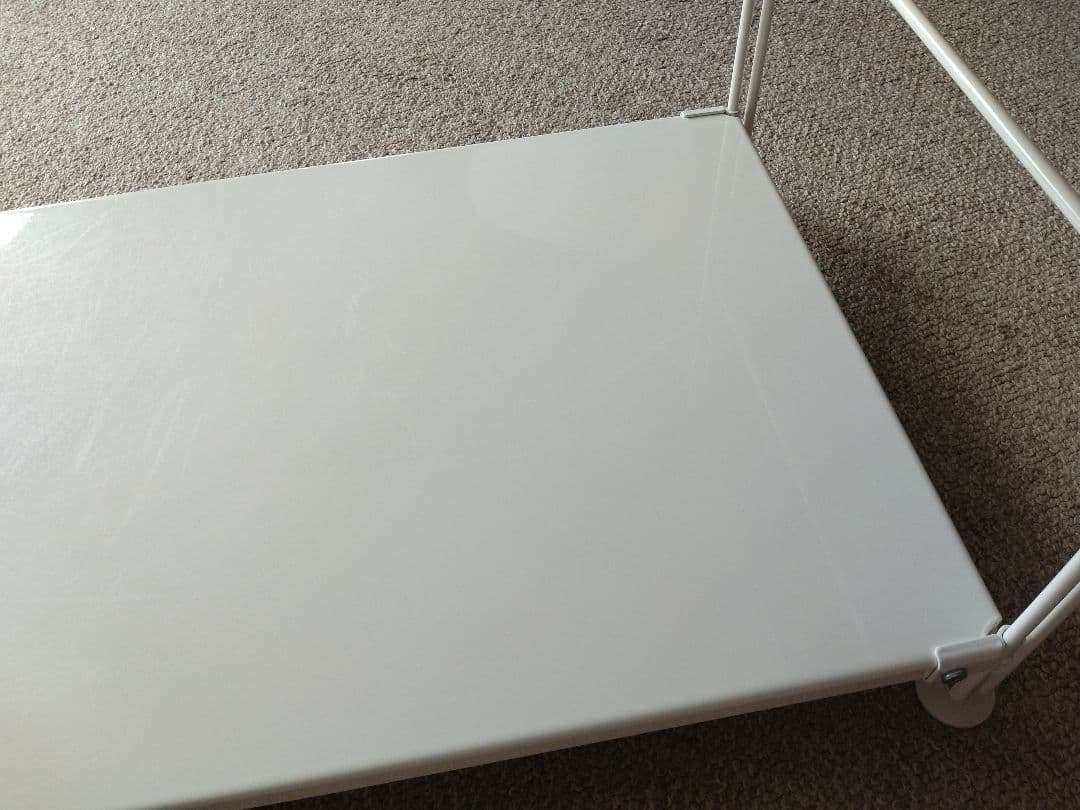 【良品】MUJI/無印 スチールユニットシェルフ84cmワイド中/ライトグレー