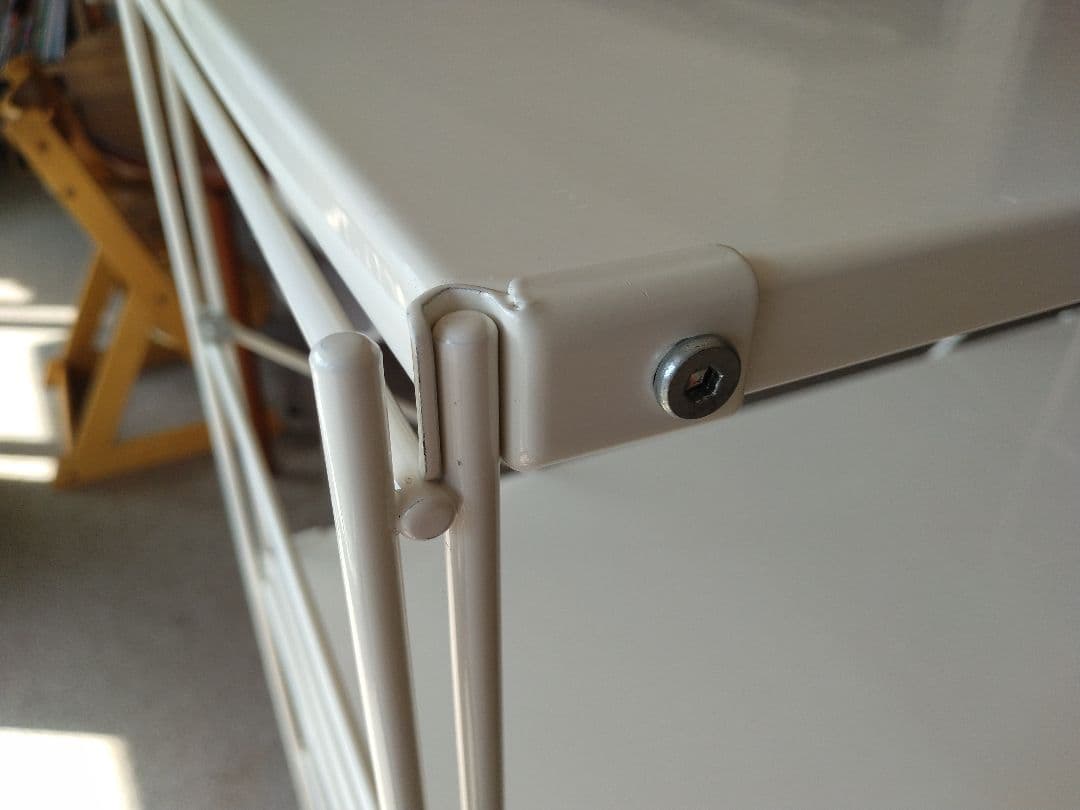 【良品】MUJI/無印 スチールユニットシェルフ84cmワイド中/ライトグレー