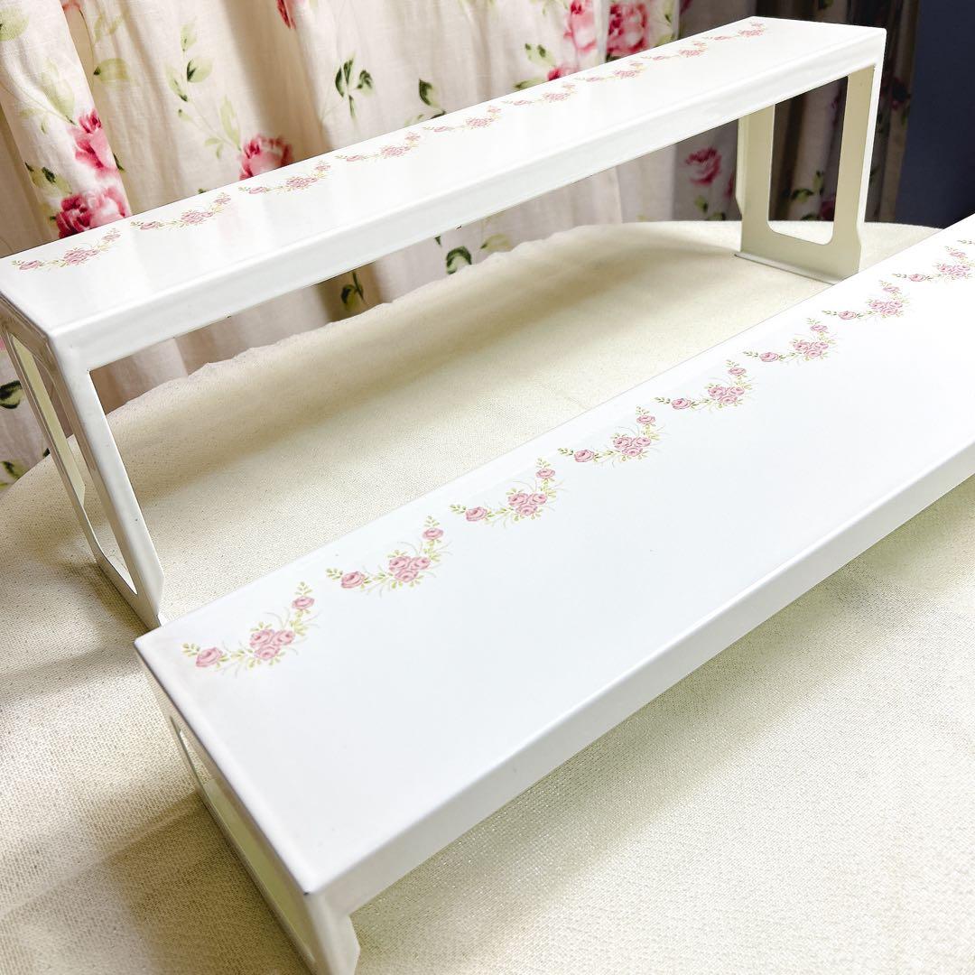 超レア❣️未使用イマン ピュアローズ ガスコンロ奥ラック imane ホーロー