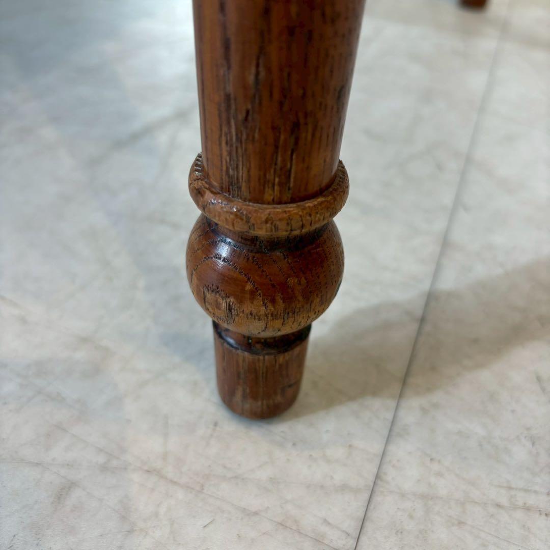 センターテーブル　ローテーブル　木製　真鍮装飾　ヨーロピアン 2/2